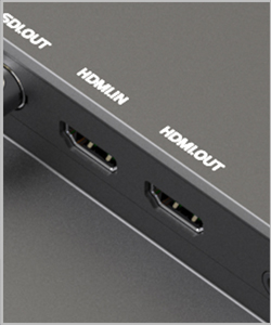Support for HDMI, VGA, Video Input and HDMI Output