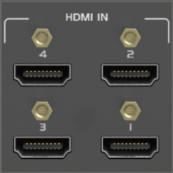 Support for HDMI, VGA, Video Input and HDMI Output