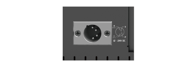 4-pin XLR power input