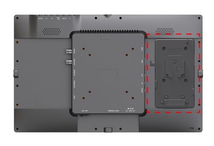 Support for external battery