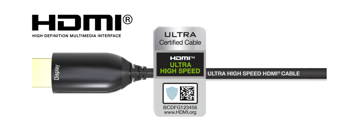 Ultra High Speed HDMI® cable認証取得済み