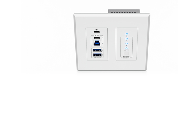 ウォールプレート型USB 3.2 Gen1エクステンダー デバイス