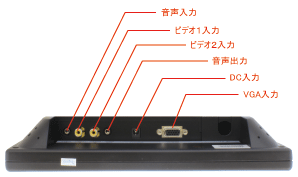 VGA / ビデオ x 2の入力対応