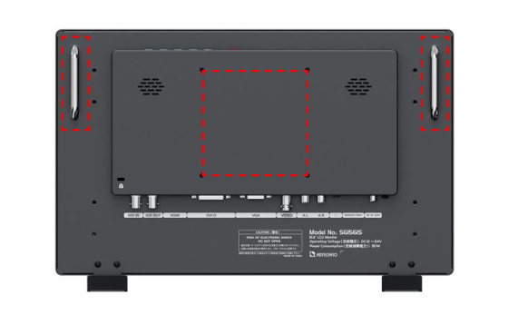 Support wall mounting VESA standard