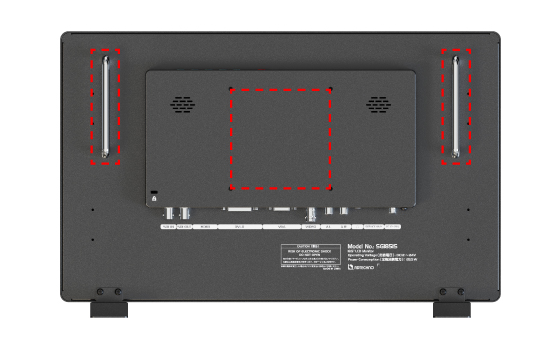 スタンドや壁掛け用のVESA規格100x100mm対応