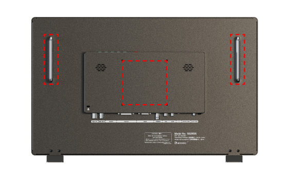 Support wall mounting VESA standard